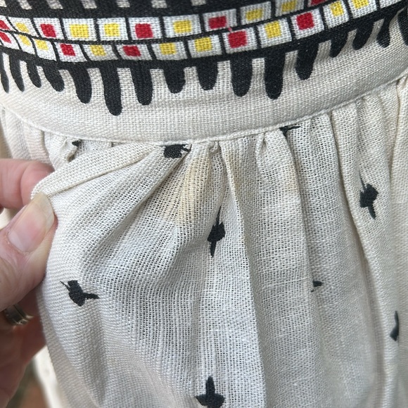 60s 70s Vintage OOAK Handmade Flying Geese Skirt XS - Picture 10 of 11